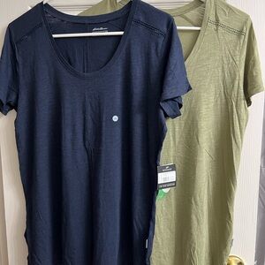 Eddie Bauer Navy and Olive T-Shirts